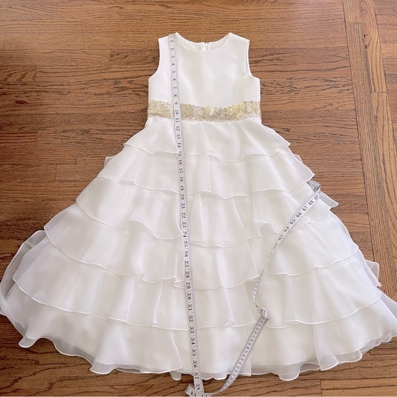 US Angels Organza Multilayer Ruffle Dress - Picture 8 of 14